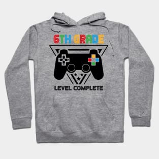 6th Grade Level Complete Graduation Gamer Boys Kids Hoodie